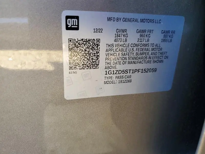 2023 CHEVROLET MALIBU LT  