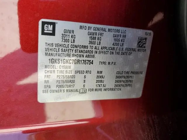 2016 GMC YUKON XL C1500 SLT  