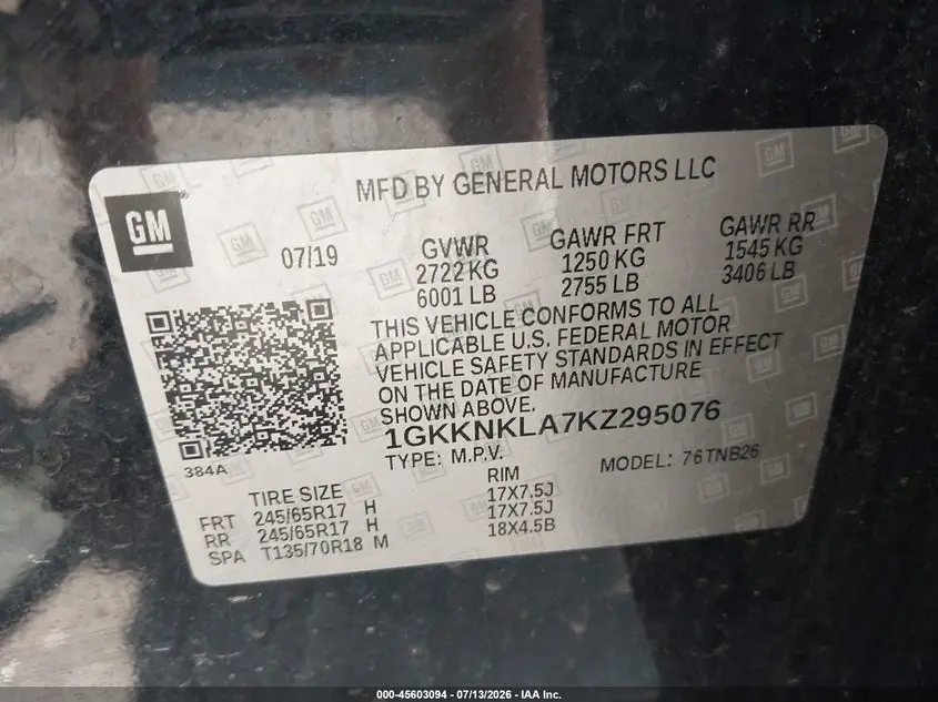 2019 GMC ACADIA SLE-1