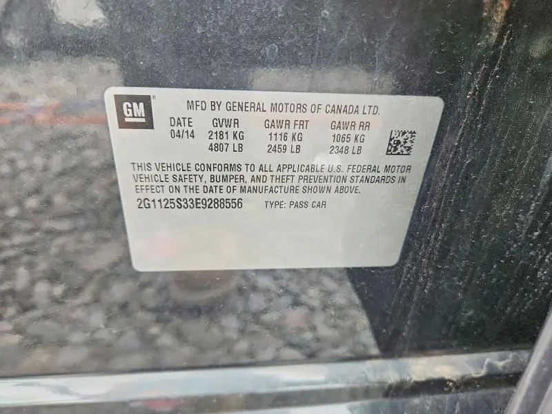 2014 CHEVROLET IMPALA LT  