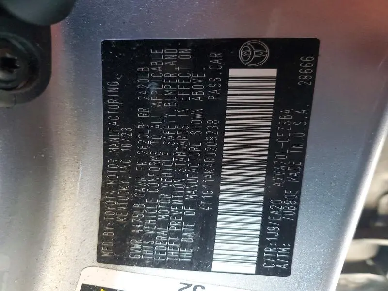 2024 TOYOTA CAMRY   