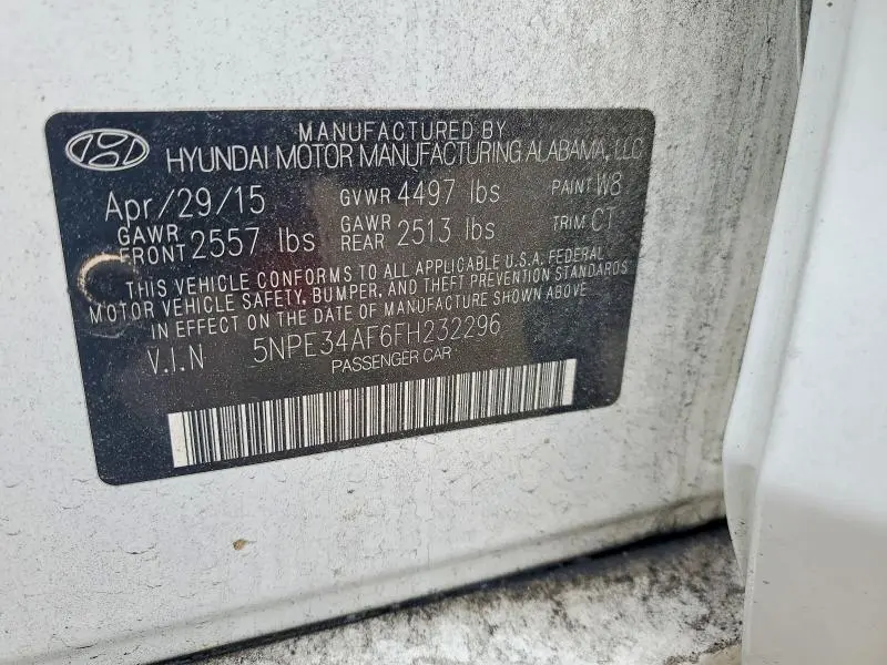 2015 HYUNDAI SONATA SPORT  