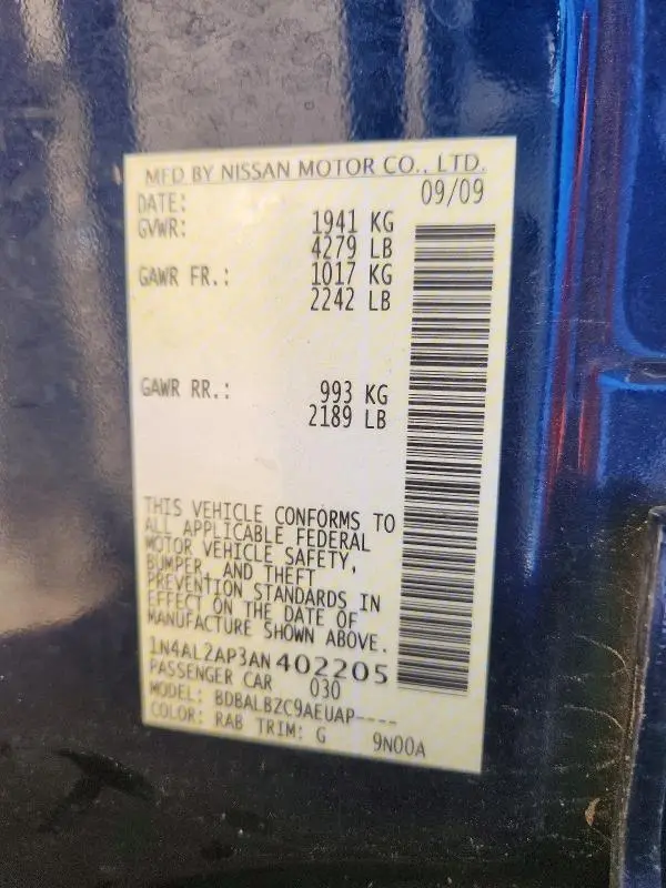 2010 NISSAN ALTIMA 2.5  