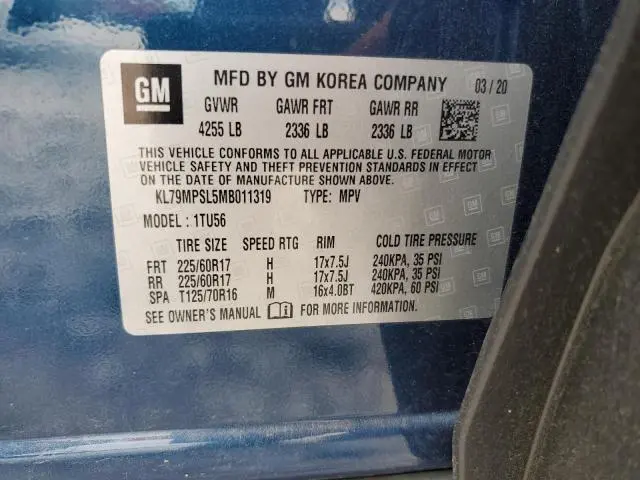 2021 CHEVROLET TRAILBLAZER LT  