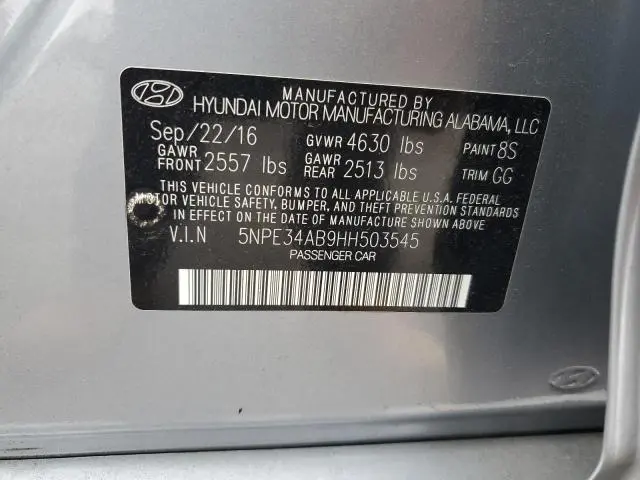 2017 HYUNDAI SONATA SPORT  