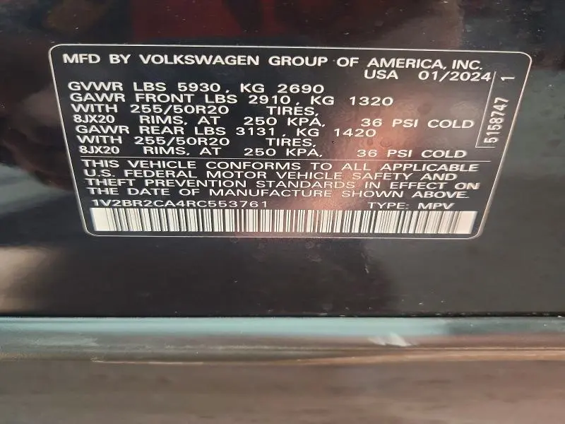 2024 VOLKSWAGEN ATLAS   