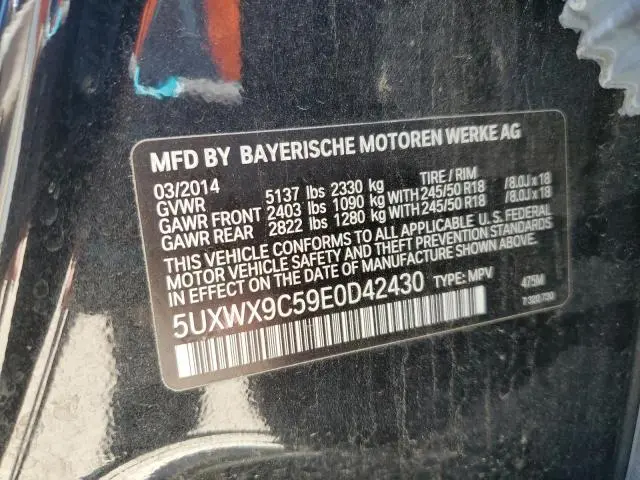 2014 BMW X3 XDRIVE28I  