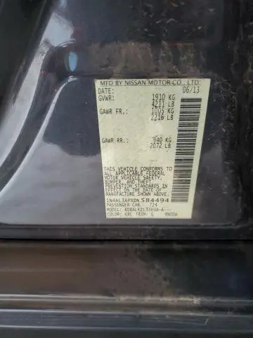 2013 NISSAN ALTIMA 2.5  