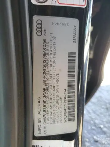 2017 AUDI A6 PREMIUM  