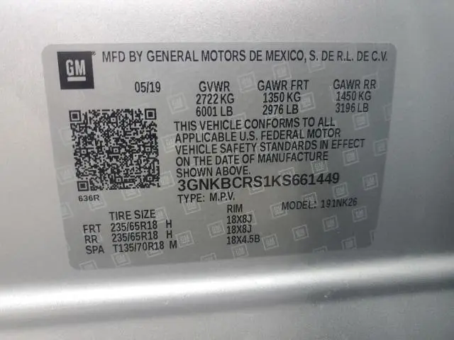 2019 CHEVROLET BLAZER 2LT  