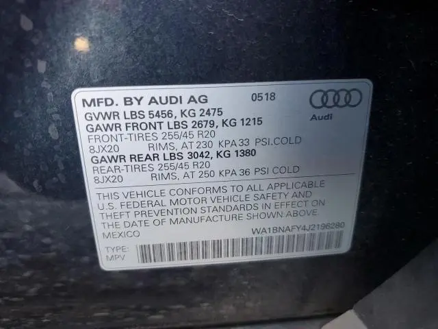 2018 AUDI Q5 PREMIUM PLUS  