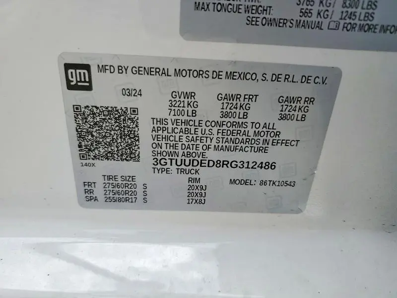 2024 GMC SIERRA K1500 SLT  