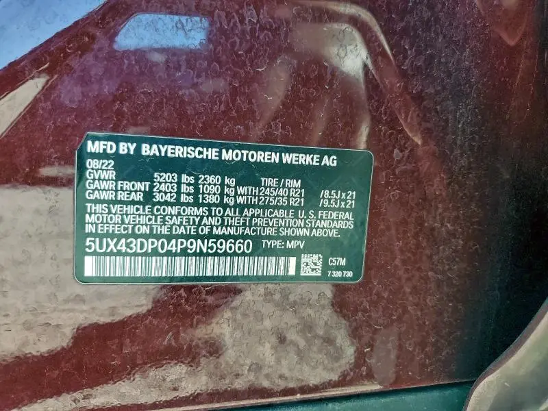 2023 BMW X3 SDRIVE30I  