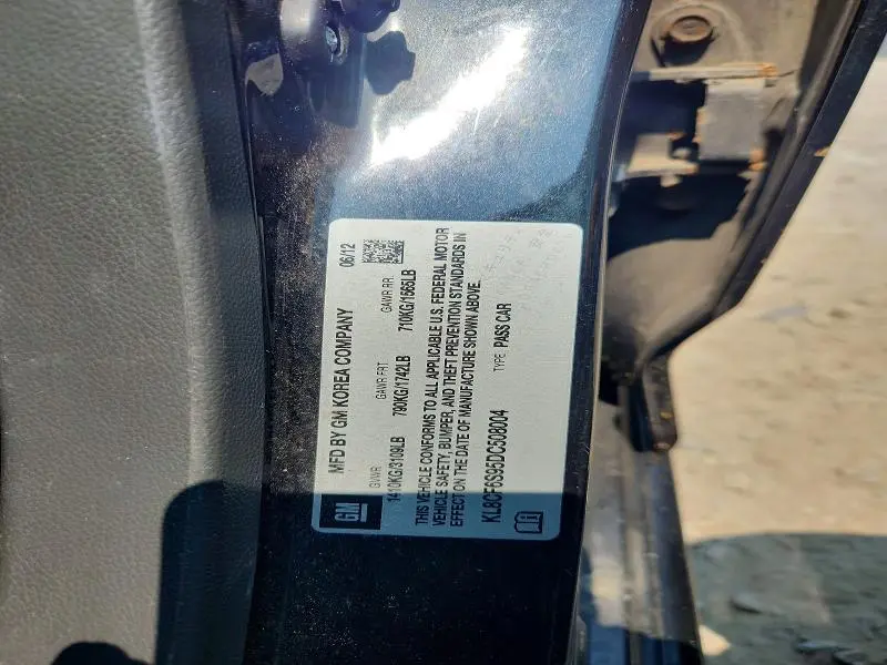 2013 CHEVROLET SPARK 2LT  