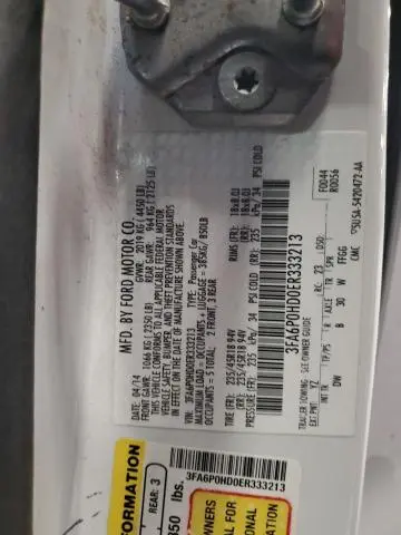 2014 FORD FUSION SE  