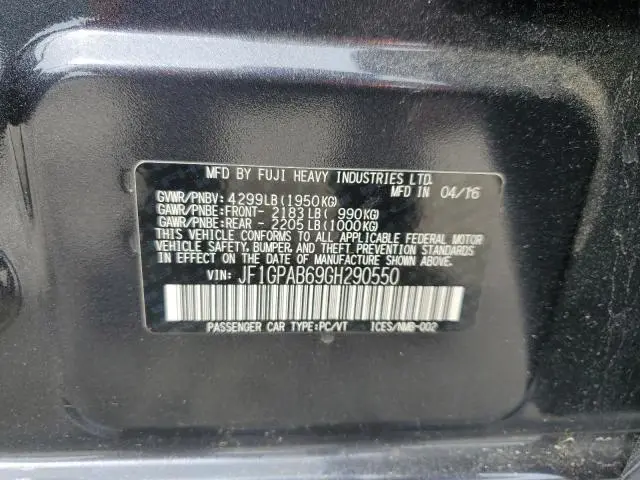 2016 SUBARU IMPREZA PREMIUM  