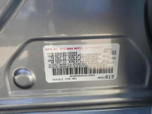 2012 MITSUBISHI OUTLANDER SPORT SE
