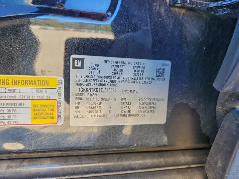 2014 GMC ACADIA DENALI  