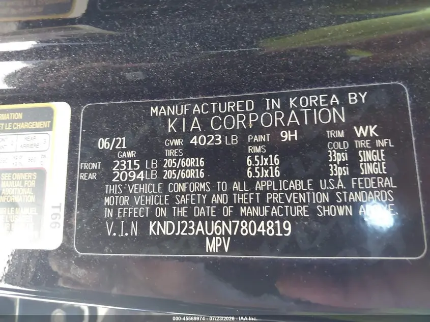 2022 KIA SOUL LX