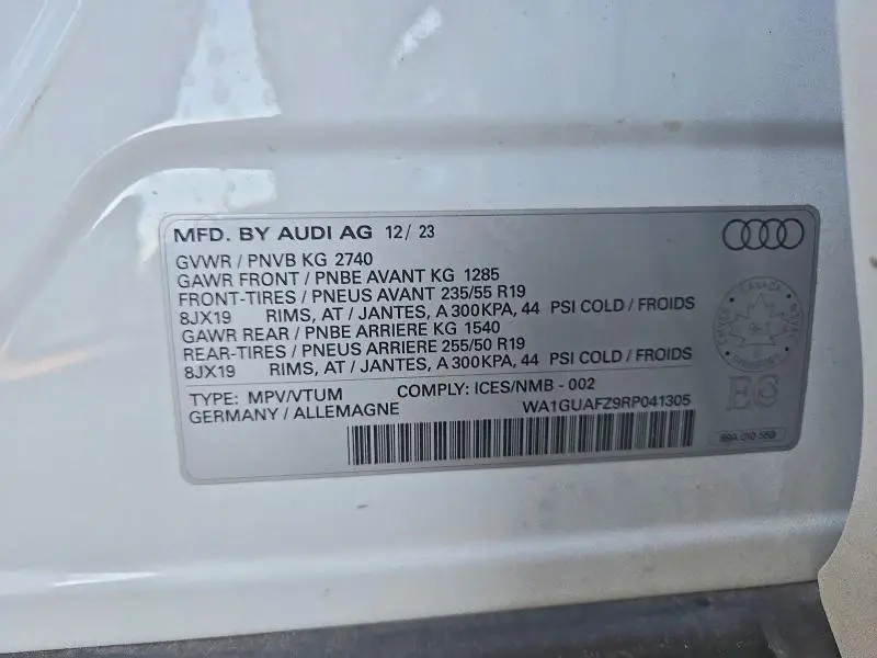 2024 AUDI Q4 E-TRON   