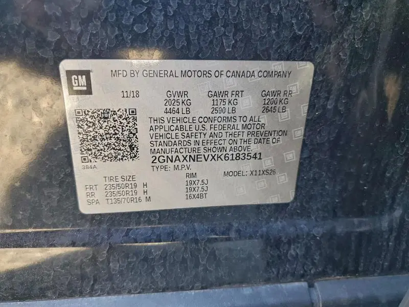 2019 CHEVROLET EQUINOX PREMIER  