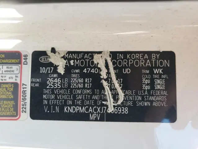 2018 KIA SPORTAGE LX  