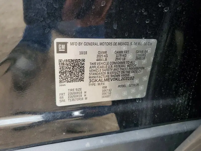 2019 GMC TERRAIN SLE  