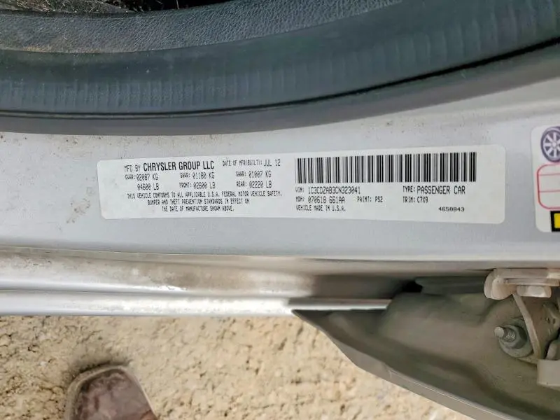 2012 DODGE AVENGER SE  