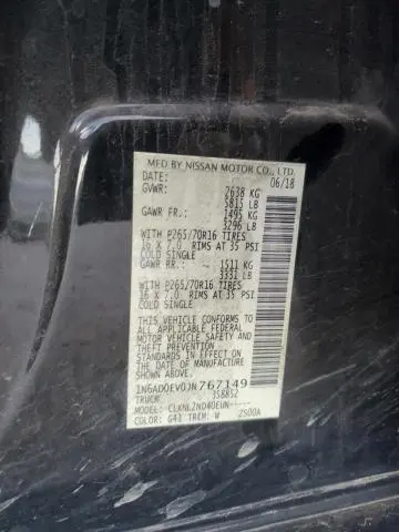 2018 NISSAN FRONTIER S  