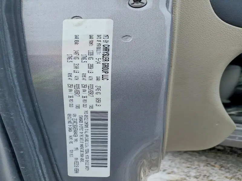 2014 CHRYSLER TOWN & COUNTRY TOURING  