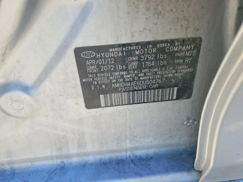 2013 HYUNDAI ELANTRA GLS  