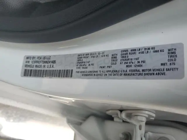 2022 RAM 1500 BIG HORN/LONE STAR  