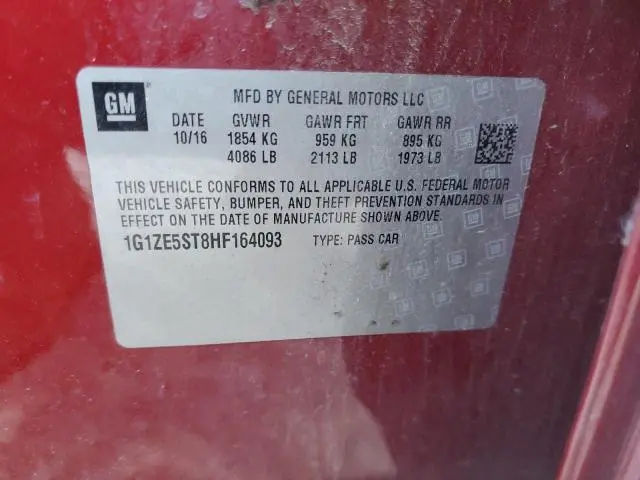 2017 CHEVROLET MALIBU LT  