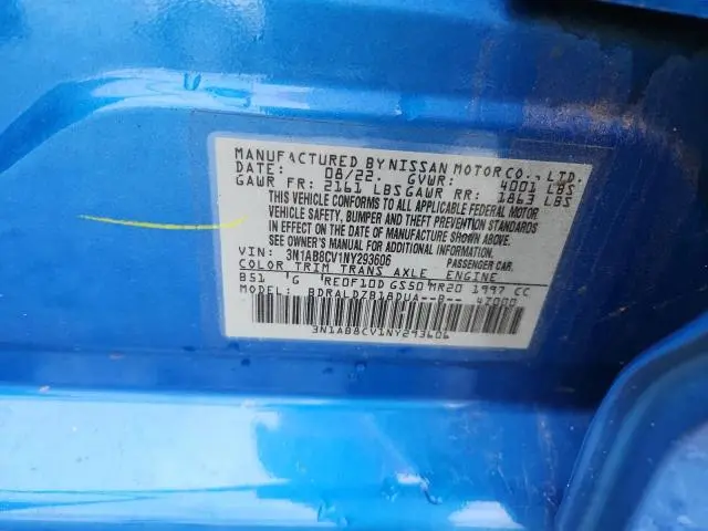 2022 NISSAN SENTRA SV  