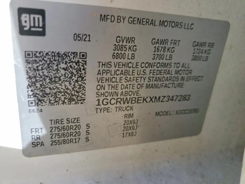 2021 CHEVROLET SILVERADO C1500 CUSTOM  