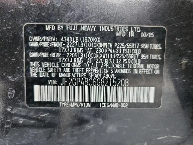 2016 SUBARU CROSSTREK PREMIUM  