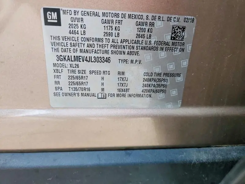 2018 GMC TERRAIN SLE  