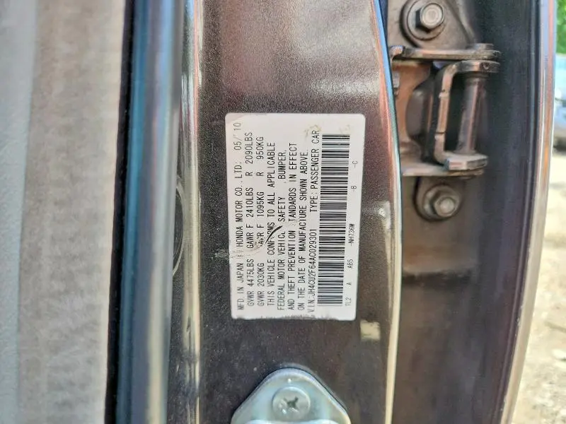 2010 ACURA TSX   