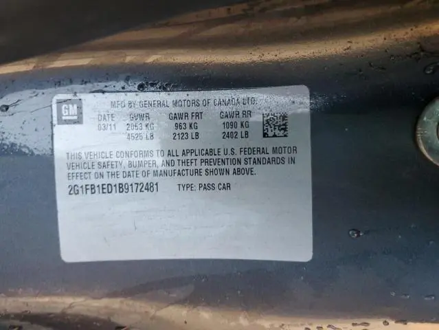 2011 CHEVROLET CAMARO LT  