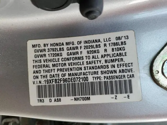 2013 HONDA CIVIC EXL  