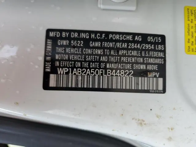 2015 PORSCHE MACAN S  