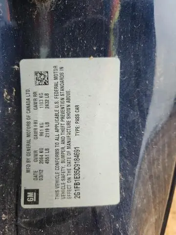 2012 CHEVROLET CAMARO LT  