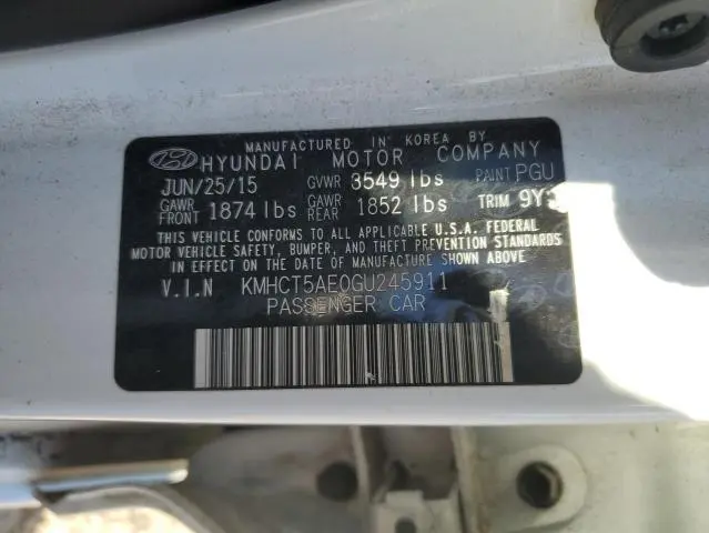 2016 HYUNDAI ACCENT SE