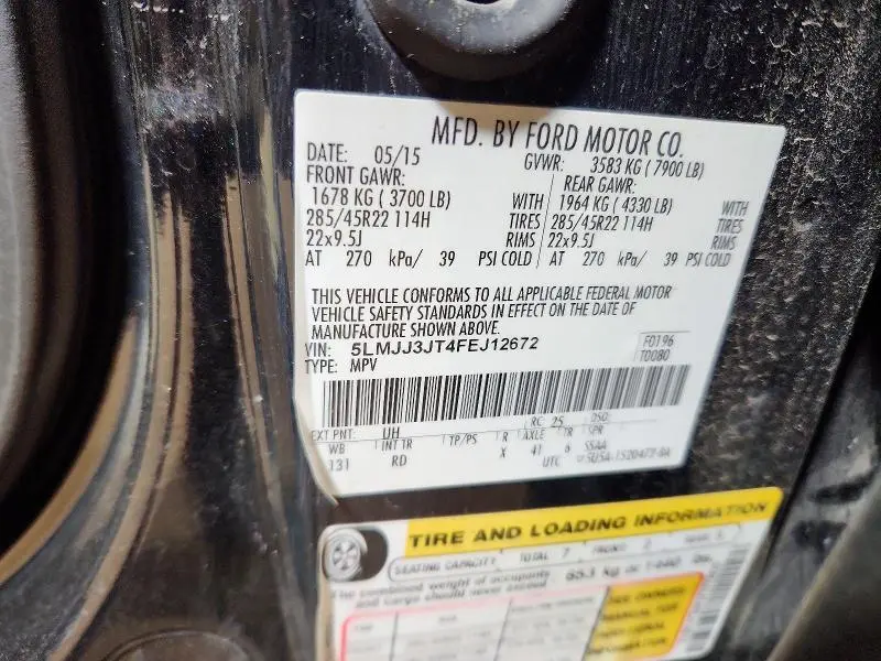 2015 LINCOLN NAVIGATOR L  