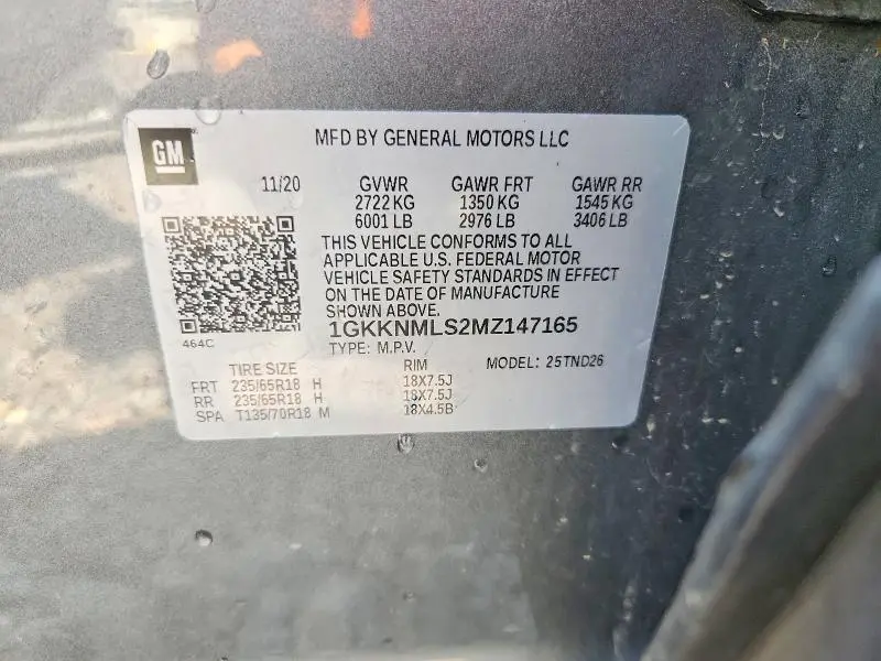 2021 GMC ACADIA SLT  
