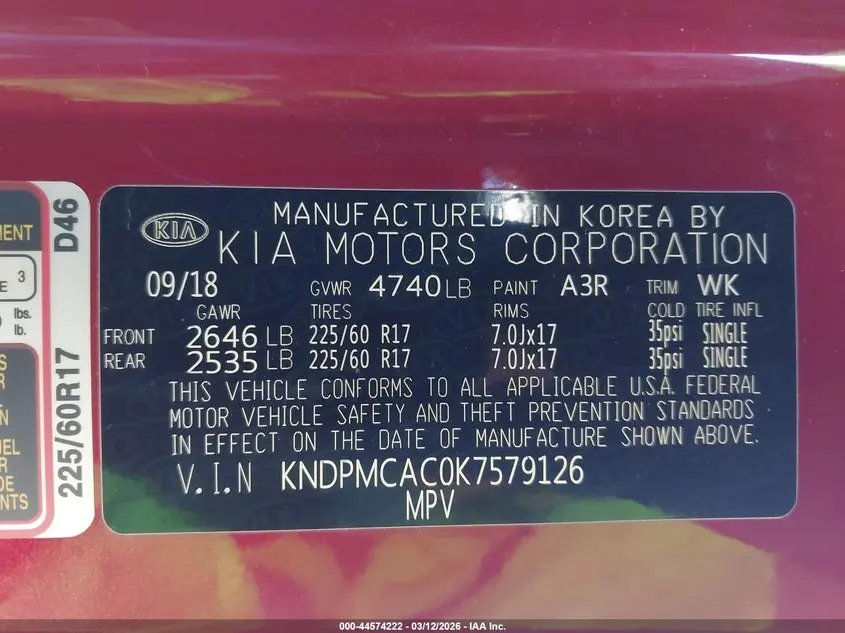 2019 KIA SPORTAGE LX