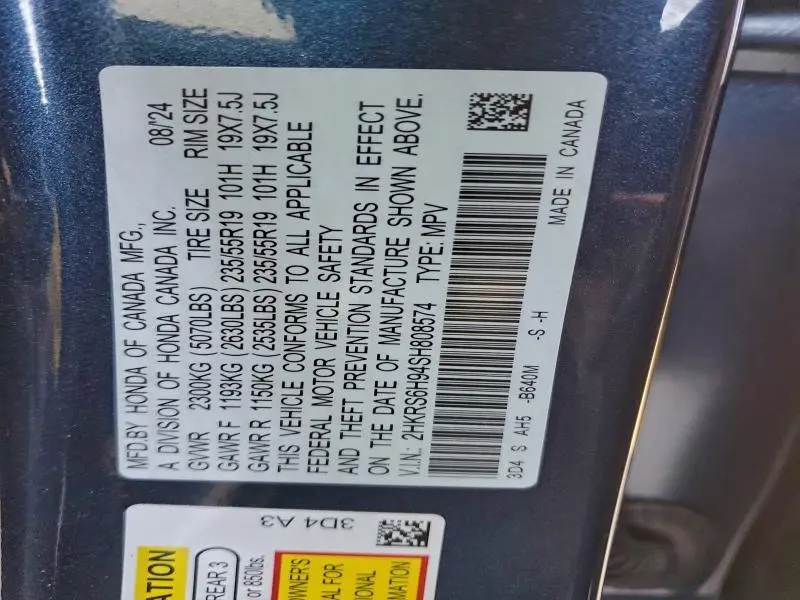 2025 HONDA CR-V SPORT TOURING  