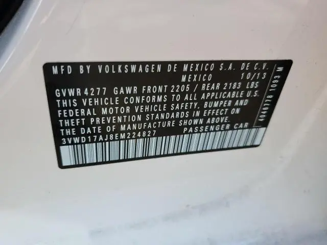 2014 VOLKSWAGEN JETTA SE  