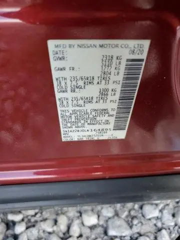 2020 NISSAN MURANO SV  