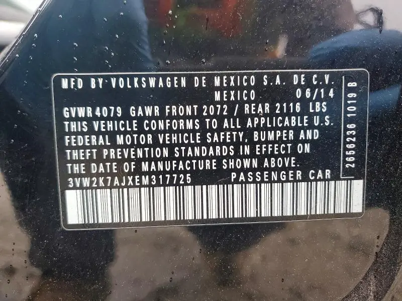 2014 VOLKSWAGEN JETTA BASE  